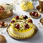 Vanilla Cake With Gulab Jamun 1kg Eggless