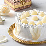 Vanilla Cake With Rasgulla 2kg Eggless