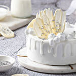 White Forest Cream Cake 1 Kg Eggless