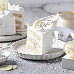 White Forest Cream Cake 1 Kg Eggless