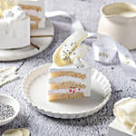 White Forest Cream Cake Half Kg Eggless