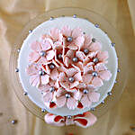 Pink Bow 2 Tier Truffle Cake- 2 Kg Eggless