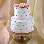 Pink Bow 2 Tier Truffle Cake- 3 Kg
