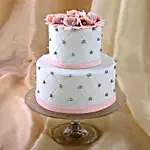 Pink Bow 2 Tier Truffle Cake 15 Kg