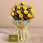 Joyful Vibe Yellow Roses Bouquet