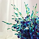 Beautiful Orchids Glass Vase Arrangement