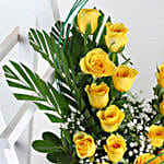 Basking In Sunlight Roses Arrangement