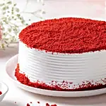 Red Velvet Fresh Cream Cake Half kg Eggless