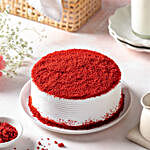 Red Velvet Fresh Cream Cake Half kg Eggless