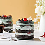 Black Forest Cream Cake Jar Eggless Set of 2