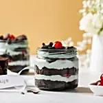 Black Forest Cream Cake Jar Set of 2