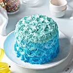Blue Roses Designer Truffle Cake 2 Kg Eggless