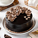 Chocolate Rose Designer Cake- 1 Kg Eggless