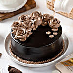 Chocolate Rose Designer Cake- 2 kg Eggless