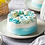 Floral Vanilla Cream Cake 1 Kg Eggless