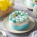 Floral Vanilla Cream Cake 1 Kg Eggless