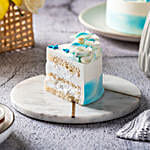 Floral Vanilla Cream Cake 1 Kg Eggless
