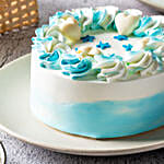 Floral Vanilla Cream Cake 1 Kg Eggless