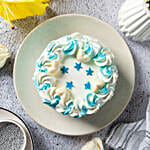 Floral Vanilla Cream Cake 1 Kg Eggless