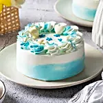 Floral Vanilla Cream Cake Half Kg