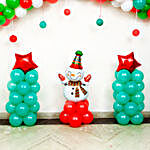 Santa Snowman Balloons Décor