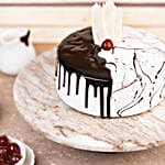 Creamy Drip Black Forest Cake- Eggless Half Kg