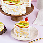 Creamy Vanilla Fruit Cake Half Kg