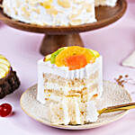 Creamy Vanilla Fruit Cake Half Kg