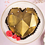 Gems Filled Eggless Heart Pinata- Black Forest