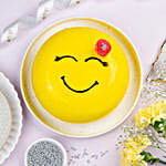 Happy Emoji Pineapple Cake Eggless 2 Kg