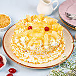 Pineapple With Butterscotch Cake Eggless Half Kg