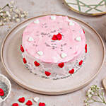 Pink Hearts Chocolate Cream Cake 1 Kg