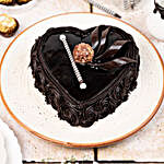 Special Floral Chocolate Cake Half kg Eggless