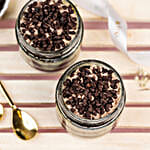 Sweet Choco Chip Cream Cake Jar Eggless Set of 2