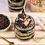 Sweet Choco Chip Cream Cake Jar Eggless Set of 6