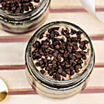 Sweet Choco Chip Cream Cake Jar Eggless Set of 6