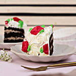 White & Red Roses Designer Chocolate Cake- 2 Kg
