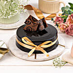 Decorated Chocolate Truffle Cake Half Kg