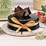 Decorated Chocolate Truffle Cake Half Kg