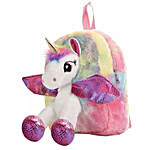 Unicorn School Bag & Glitter Holographic Pouch