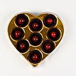 Caramel Chocolate Pralines Heart-Shaped Box