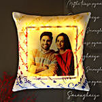 Personalised Love Language LED Cushion Hand Delivery