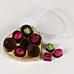 Tasty Truffles & Praline Heart-Shaped Box- 7 Pcs