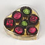 Tasty Truffles & Praline Heart-Shaped Box- 7 Pcs