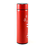 Personalised Red LED Temperature Bottle