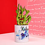 Card & Bamboo Plant Personalised Combo
