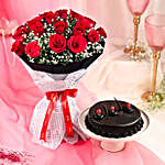 Luxurious Love Flower & Cake Combo