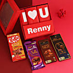 I Love You Personalised Chocolate Box