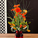 Exotic Orange Flowers Arrangement