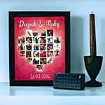 Personalised Heart Collage Photo Frame